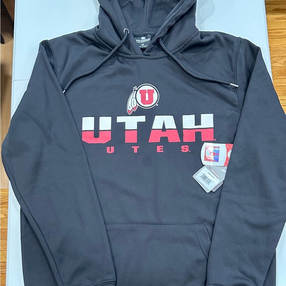 Champion Utah Utes Black and Red Hoodie